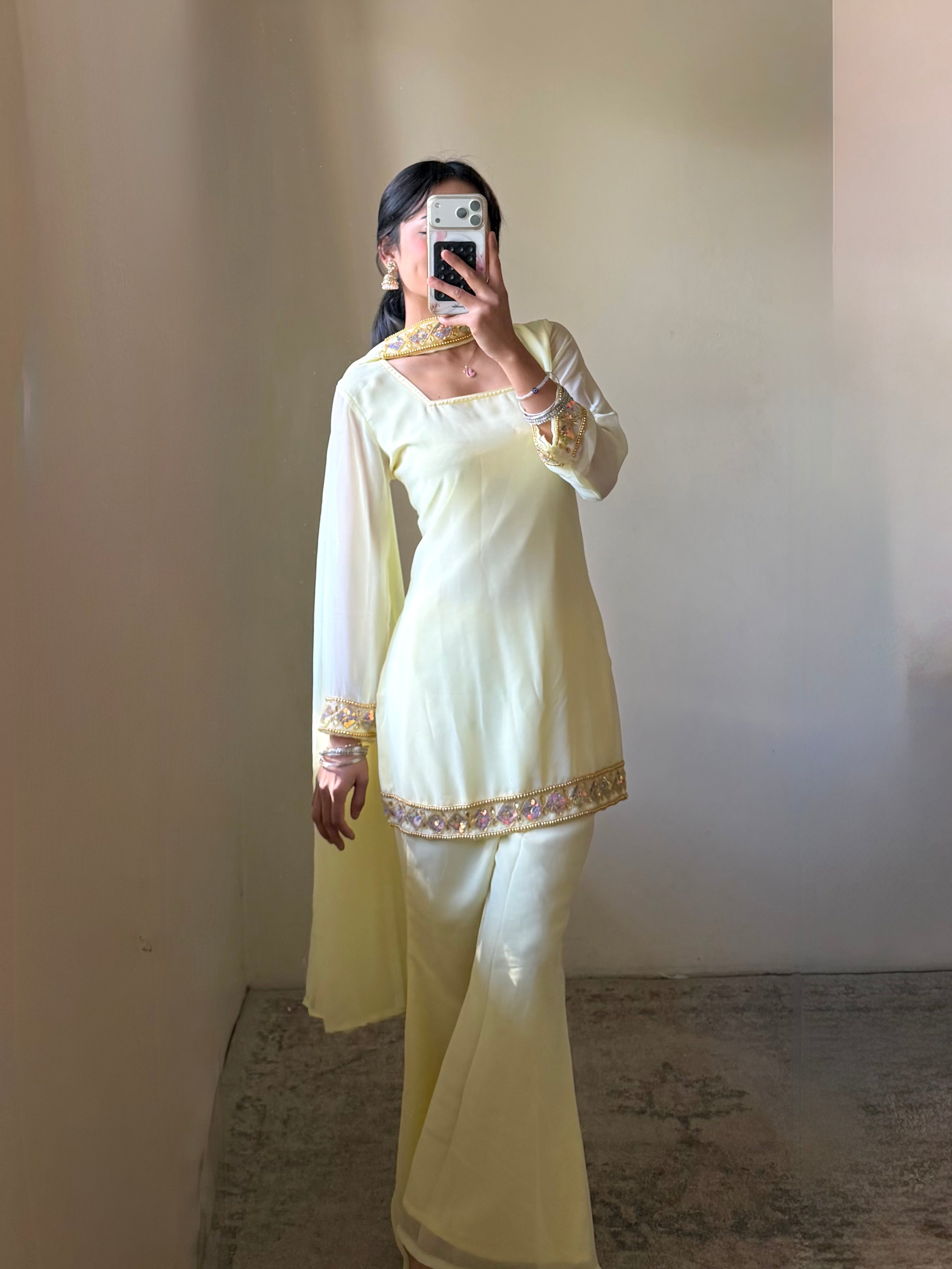 Yellow Kurthi set