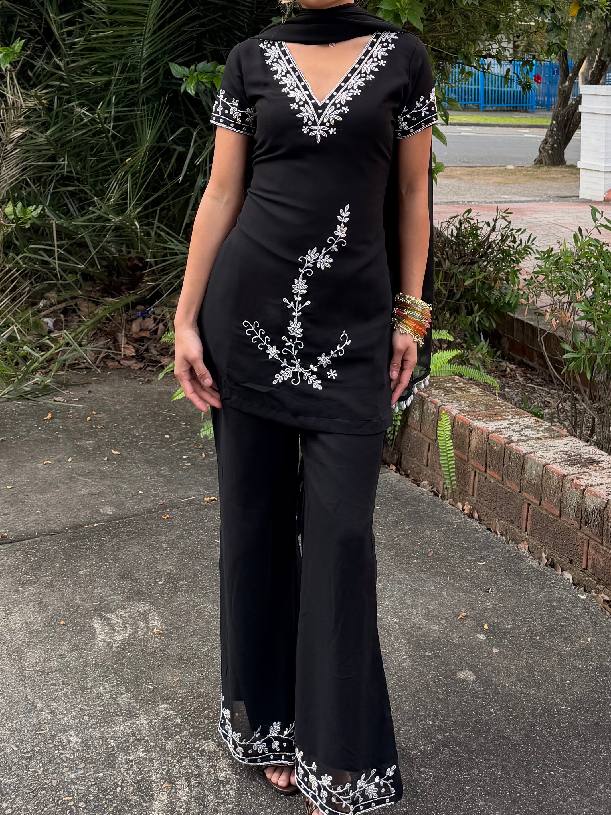 90's Black half sleeve kurti
